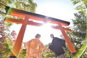 Paket setengah hari untuk foto pernikahan dengan kimono