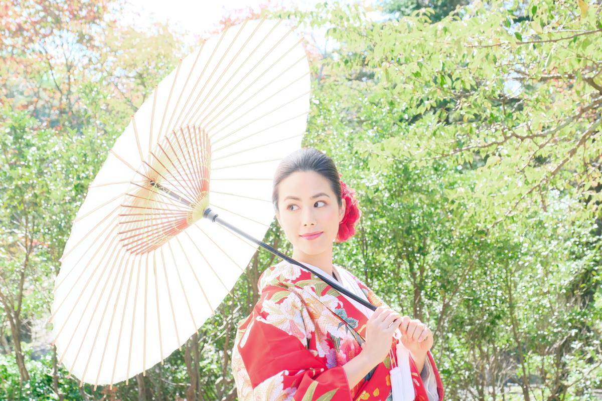 日本簡單的婚禮和照片